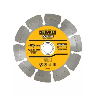  DEWALT Diamant-Trennscheibe für Beton 125 x 2,0 x 7,5 x 22,2 mm segmentiert