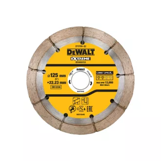   DEWALT Diamant-Trennscheibe segmentiert 125 x 22,2 mm Doppelscheibe