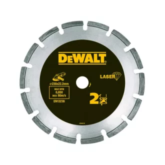  DEWALT Diamant-Trennscheibe für Beton/Ziegel 230 x 2,4 x 7,5 x 22,2 mm segmentiert