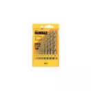 DEWALT Spiralebohrer-Set 10-teilig HSS-G DIN 338 (1,0 - 10 mm)
