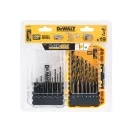DEWALT BLACK & GOLD Spiralbohrer-Set 19-teilig HSS-G (1,0 - 10 mm)