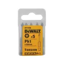 DEWALT Bitspitze PH1 x 57 mm (5 Stück)