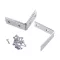 INGCO Eckverbindungsblech 20 x 20 mm (4 Stück)