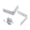 INGCO Eckverbindungsplatte 50 x 50 mm (4 Stück)