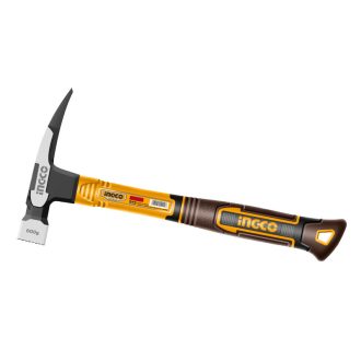 INGCO Zimmermannshammer 600 g mit Fiberglasstiel und Magnet