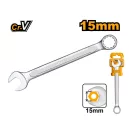 INGCO Ring-Maulschlüssel 15 mm / 191 mm CrV