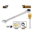 INGCO Ratschenringschlüssel 7 mm / 140 mm CrV