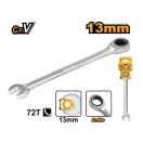 INGCO Ratschen-Ringschlüssel 13 mm / 178 mm CrV
