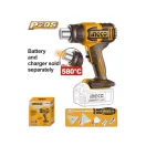 INGCO Akku-Heißluftgebläse 580°C 20 V (ohne Akku und Ladegerät)