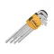 INGCO Langer Torx-Schlüsselsatz 9-teilig T10-T50 S2