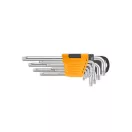 INGCO Langer Torx-Schlüsselsatz 9-teilig T10-T50 S2