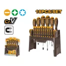 INGCO Schraubendreher-Set 18-teilig magnetisch CrV