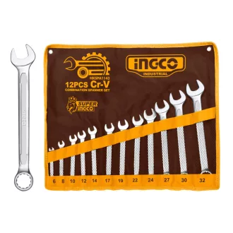 INGCO Ring-Maulschlüssel-Set 12-teilig 6-32 mm CrV