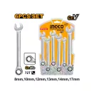 INGCO Ratschenschlüssel-Set 6-teilig 8-17 mm CrV