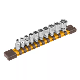 INGCO Steckschlüssel-Set 10-teilig 1/4" 5-14 mm CrV