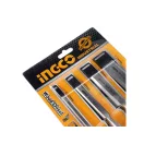 INGCO Stechbeitel-Set 4-teilig 6-25 mm mit Kunststoffgriff