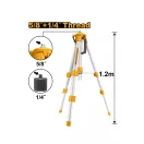 INGCO Dreibein-Laserstativ 1,2 m 1/4" 5/8"