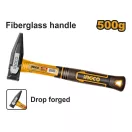 INGCO Schlosserhammer 500 g mit Glasfasergriff