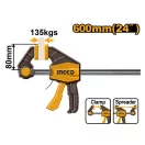 INGCO Einhand-Schnellspanner 600 x 80 mm