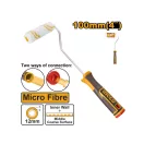 INGCO Mikrofaser-Farbroller mit Griff 100 x 12 x 6 mm weicher Griff