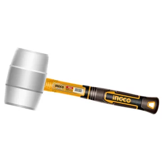 INGCO Gummihammer 450 g mit Glasfasergriff
