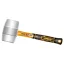 INGCO Gummihammer 450 g mit Glasfasergriff