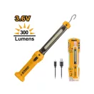 INGCO Akku-LED-Lampe 300 lm 3,6 V (USB-C-Ladegerät)