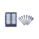 IRWIN Flachholzbohrer-Set 8-teilig, Blue Groove 4x (12 - 32 mm)