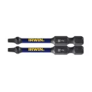 IRWIN Impact Pro Bitspitze SQ2 x 57 mm (2 Stück)