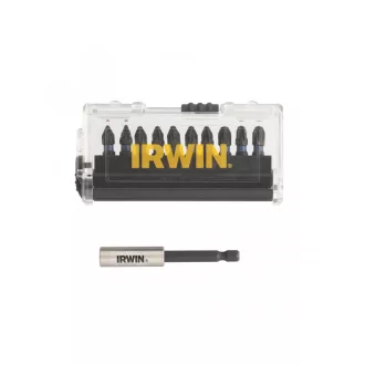   IRWIN Impact Pro Bit-Set 10-teilig 25 mm (2 x PZ1, 5 x PZ2, 3 x PZ3) + Bithalter
