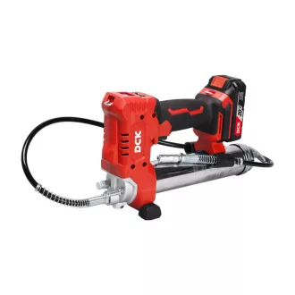 DCK Akku-Fettpresse 20 V (1 x 2,0 Ah Akku + Ladegerät)