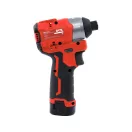 DCK Akku-Schlagschrauber 1/4" 140 Nm bürstenlos 12 V (2 x 2,0 Ah Akku + Ladegerät)