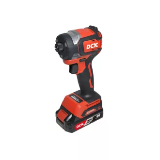   DCK Akku-Schlagschrauber 1/4" 208 Nm bürstenlos 20 V (2 x 4,0 Ah Akku + Ladegerät)