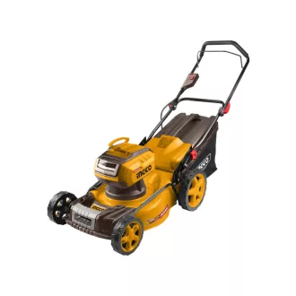   INGCO Akku-Rasenmäher 460 mm 2 x 20 V bürstenlos (2 x 5,0 Ah Akku + 8,0 A Doppelladegerät)