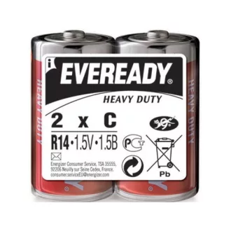 EVEREADY Baby Zink-Kohle-Batterie 1,5 V (2 Stück)