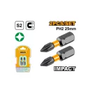 INGCO Impact Bit-Spitze PH2 x 25 mm (2 Stück)