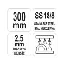 YATO GASTRO Servierlöffel mit Loch 300 mm Inox