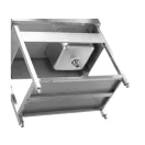 YATO Einbeckenspüle Arbeitstisch 100 x 60 cm