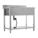 YATO Einbeckenspüle Arbeitstisch 100 x 60 cm