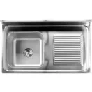 YATO Einbeckenspüle Arbeitstisch 100 x 60 cm