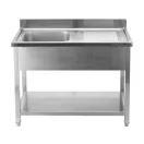 YATO Einbecken-Spültisch 140 x 60 cm