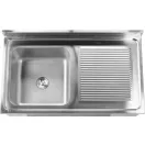 YATO Einbeckenspülbecken-Arbeitstisch 120 x 70 cm