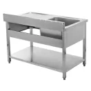 YATO Einbeckenspüle Arbeitstisch 140 x 70 cm