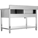 YATO Einbeckenspüle Arbeitstisch 140 x 70 cm