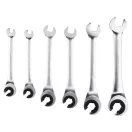 YATO Ratschen-Bremsleitungsschlüssel-Set, 6-teilig