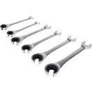 YATO Ratschen-Bremsleitungsschlüssel-Set, 6-teilig