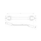 YATO Bremsleitungsschlüssel 8x10 mm CrV 6140