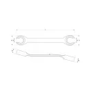 YATO Bremsleitungsschlüssel 13x14 mm CrV 6140