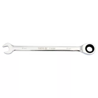 YATO Gabel-Ringschlüssel mit Ratsche 8 mm / 141 mm 72T CrV