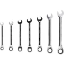 YATO Ratschenschlüssel-Set 7-teilig (10-19 mm) CrV